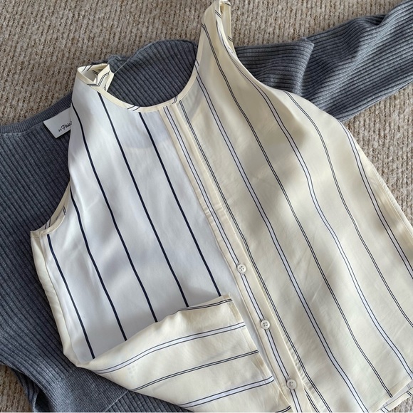 3.1 Phillip Lim Knit Long-Sleeve Pullover With Combo Shirt, Size S - Picture 7 of 12